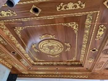 Mẫu Trần Gỗ Gõ Đỏ Đẹp G23C
