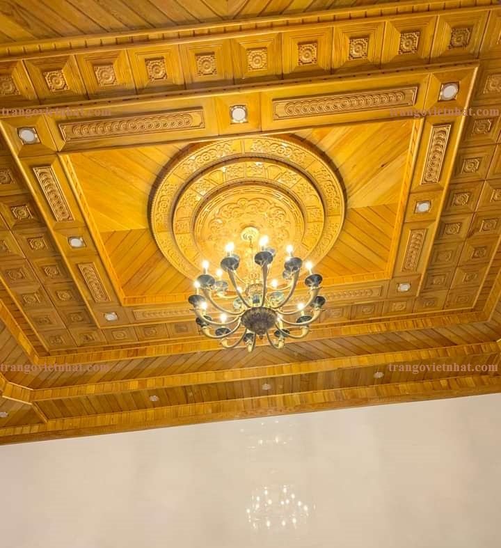 Mẫu Trần Gỗ Xoan Đẹp X48