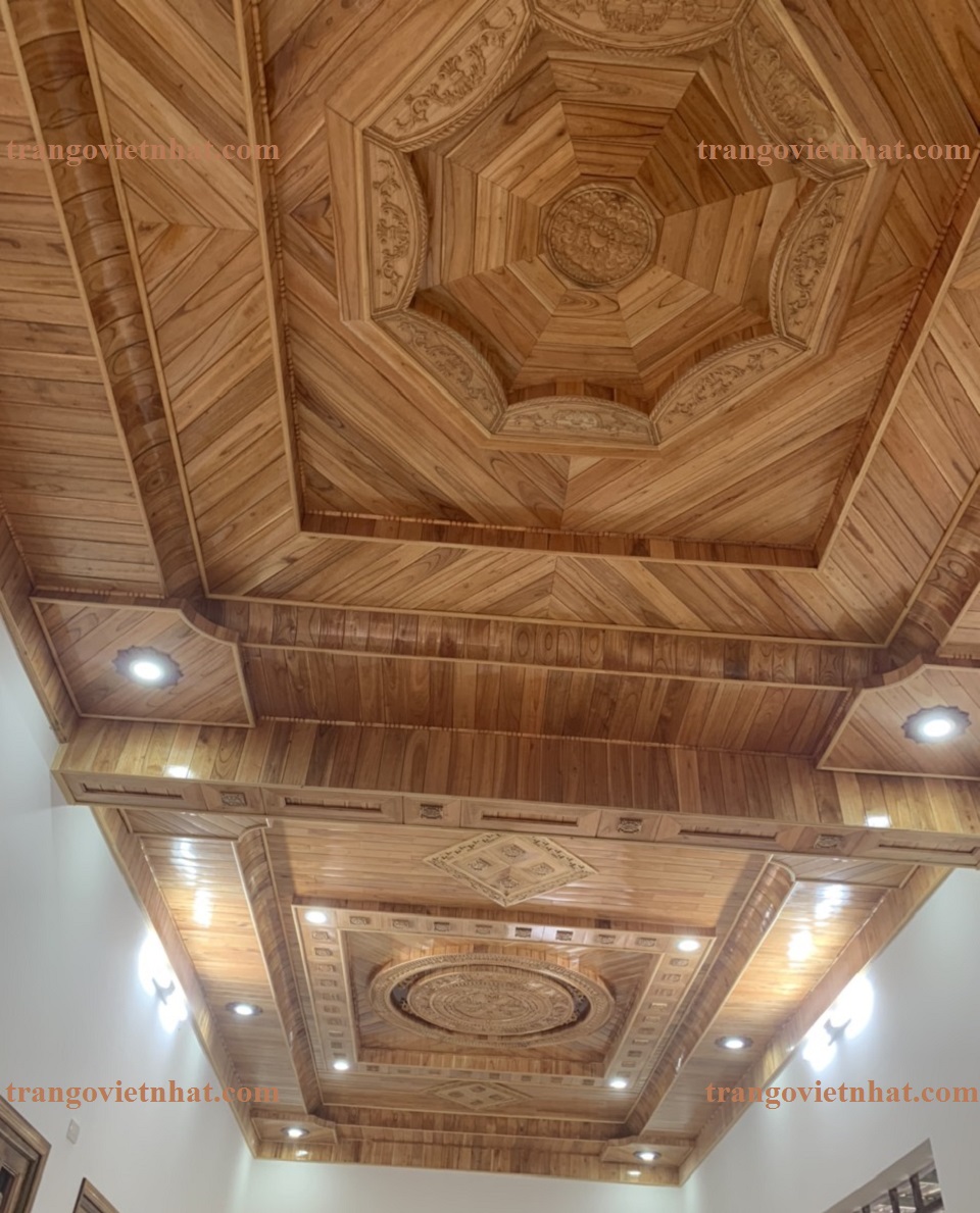 Mẫu Trần Gỗ Xoan Đẹp X52