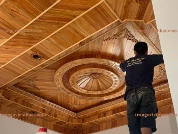 Mẫu Trần Gỗ Xoan Đẹp X61